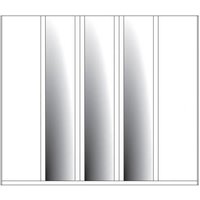 Product photograph of Wiemann Berlin 5 Door 3 Mirrored Wardrobe from Choice Furniture Superstore