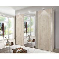 Product photograph of Wiemann Miami2 3 Door Mirror Sliding Wardrobe In Holm Oak from Choice Furniture Superstore