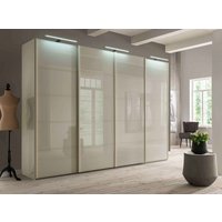 Product photograph of Wiemann Westside 4 Door Sliding Wardrobe In Champagne Glass from Choice Furniture Superstore