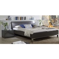 Product photograph of Vigo 5ft King Size Faux Leather Cushion Bed In Havana - 150cm X 200cm from Choice Furniture Superstore