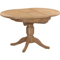 Product photograph of Appleby Oak 4 Seater Round Pedestal Extending Dining Table from Choice Furniture Superstore