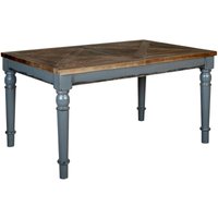 Product photograph of Bishop Grey Painted 4-6 Seater Extending Dining Table from Choice Furniture Superstore