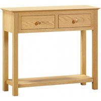 Product photograph of Arlington Oak 2 Drawer Large Console Table from Choice Furniture Superstore