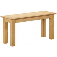 Product photograph of Arlington Oak Small Dining Bench from Choice Furniture Superstore
