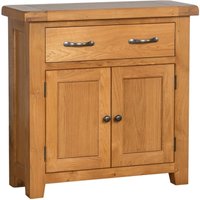 Product photograph of Somer Oak 80cm Compact 2 Door Sideboard from Choice Furniture Superstore