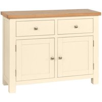 Product photograph of Lundy Ivory Painted Small 2 Door Sideboard from Choice Furniture Superstore