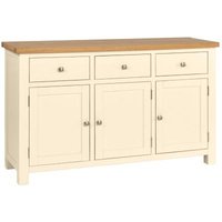 Product photograph of Lundy Ivory Painted Medium 3 Door Sideboard from Choice Furniture Superstore
