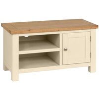Product photograph of Lundy Ivory Painted 90cm Tv Unit from Choice Furniture Superstore