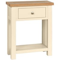Product photograph of Lundy Ivory Painted 1 Drawer Console Table from Choice Furniture Superstore