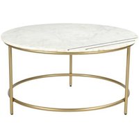 Product photograph of Buxton White Marble And Gold Round Coffee Table from Choice Furniture Superstore