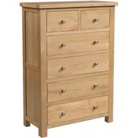 Product photograph of Appleby Oak 2 4 Drawer Chest from Choice Furniture Superstore