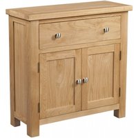 Product photograph of Appleby Oak 80cm Compact 2 Door Sideboard from Choice Furniture Superstore