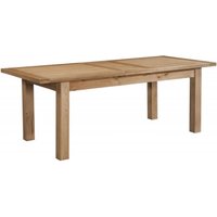 Product photograph of Appleby Oak Extending Dining Table from Choice Furniture Superstore