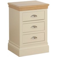 Product photograph of Versailles Ivory Painted 3 Drawer Bedside Cabinet from Choice Furniture Superstore