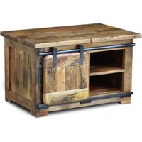 Product photograph of Iron Works Industrial Style Wooden Coffee Table from Choice Furniture Superstore