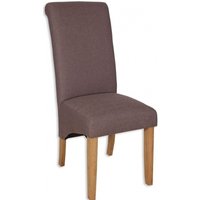 Product photograph of 2 X Perth Country Beige Fabric Roll Back Dining Chair from Choice Furniture Superstore