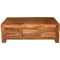 Product photograph of Cuban Sheesham Wood Storage Coffee Table from Choice Furniture Superstore