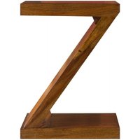 Product photograph of Cuban Sheesham Wood Z Shelving Unit from Choice Furniture Superstore