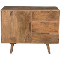 Product photograph of Mid Century Solid Wood 95cm Small Sideboard from Choice Furniture Superstore