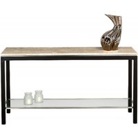 Product photograph of Stone International Stilo Marble And Metal Console Table from Choice Furniture Superstore