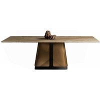 Product photograph of Compass Marble Pedestal Dining Table- Variation Available from Choice Furniture Superstore