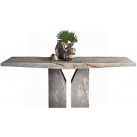 Product photograph of Zenith Marble Pedestal Dining Table - Variation Available from Choice Furniture Superstore