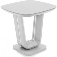 Product photograph of Vida Living Lazzaro White High Gloss Lamp Table from Choice Furniture Superstore