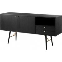 Product photograph of Vida Living Barcelona Black Large Sideboard from Choice Furniture Superstore