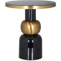 Product photograph of Clearance - Mose Gold And Black Large Round Side Table - Fss15881 from Choice Furniture Superstore