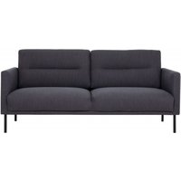 Product photograph of Larvik Dark Grey Fabric 2 Seater Sofa With Black Legs from Choice Furniture Superstore