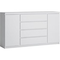 Product photograph of Fribo White 2 Door Large Sideboard from Choice Furniture Superstore