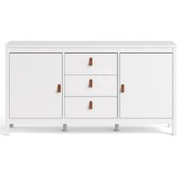 Product photograph of Barcelona White 2 Door Medium Sideboard from Choice Furniture Superstore