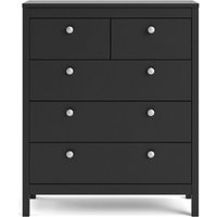 Product photograph of Madrid Black 3 2 Drawer Chest from Choice Furniture Superstore
