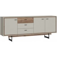 Product photograph of Rivero Grey And Oak Effect 3 Door Extra Large Sideboard from Choice Furniture Superstore