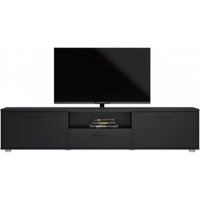 Product photograph of Media Black Large Storage Tv Unit from Choice Furniture Superstore