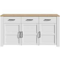 Product photograph of Bohol White 3 Door Medium Sideboard from Choice Furniture Superstore