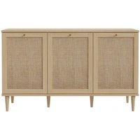 Product photograph of Calasetta Rattan 3 Door Medium Sideboard from Choice Furniture Superstore