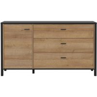 Product photograph of High Rock Oak Effect Medium Sideboard from Choice Furniture Superstore