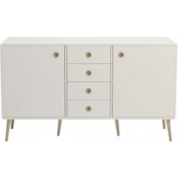 Product photograph of Softline White 2 Door Medium Sideboard from Choice Furniture Superstore