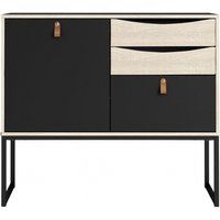 Product photograph of Stubbe Black Small Sideboard from Choice Furniture Superstore