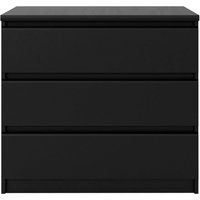 Product photograph of Naia Black 3 Drawer Small Chest from Choice Furniture Superstore