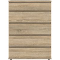 Product photograph of Nova Oak Effect 5 Drawer Chest from Choice Furniture Superstore