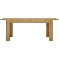 Product photograph of Cortina Oak Effect 6-8 Seater Extending Dining Table from Choice Furniture Superstore