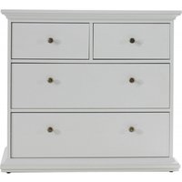 Product photograph of Paris White 2 2 Drawer Chest from Choice Furniture Superstore