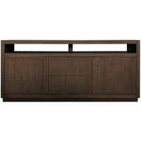 Product photograph of Oakura Dark Oak 3 Door Extra Large Sideboard - 190cm from Choice Furniture Superstore