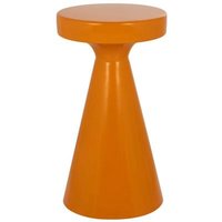 Product photograph of Kimble Orange Metal Tall Round Accent Table from Choice Furniture Superstore