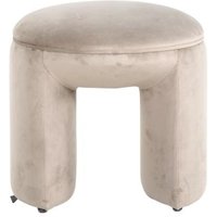 Product photograph of Fargo Khaki Fabric Pouffe from Choice Furniture Superstore
