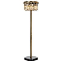 Product photograph of Dagmar Glass And Bronze Metal Floor Lamp from Choice Furniture Superstore