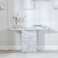 Product photograph of Turin Grey Marble Console Table from Choice Furniture Superstore