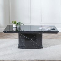Product photograph of Naples Black Marble Coffee Table from Choice Furniture Superstore